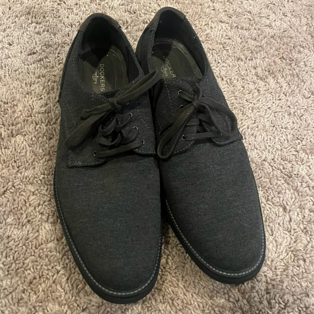 Docker’s Men Size 12 Oxford Shoes Gray Tweed